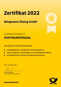 Wiegmann Dialog GmbH Zertifikat PWSP 05.10.2022 1 pdf