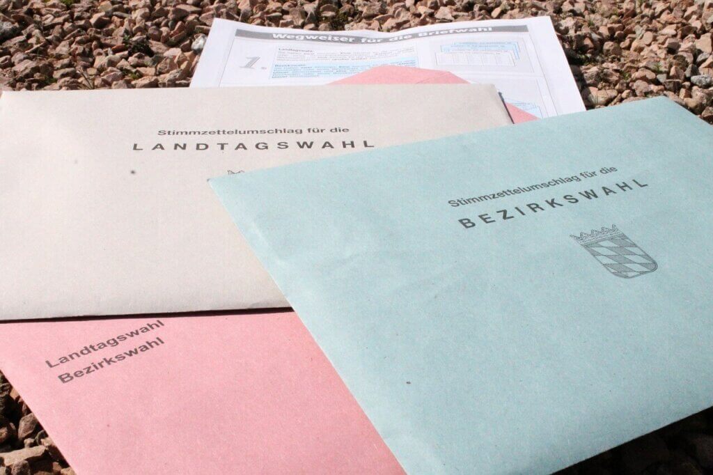 Briefwahl für Landtags- und Bezirkswahl